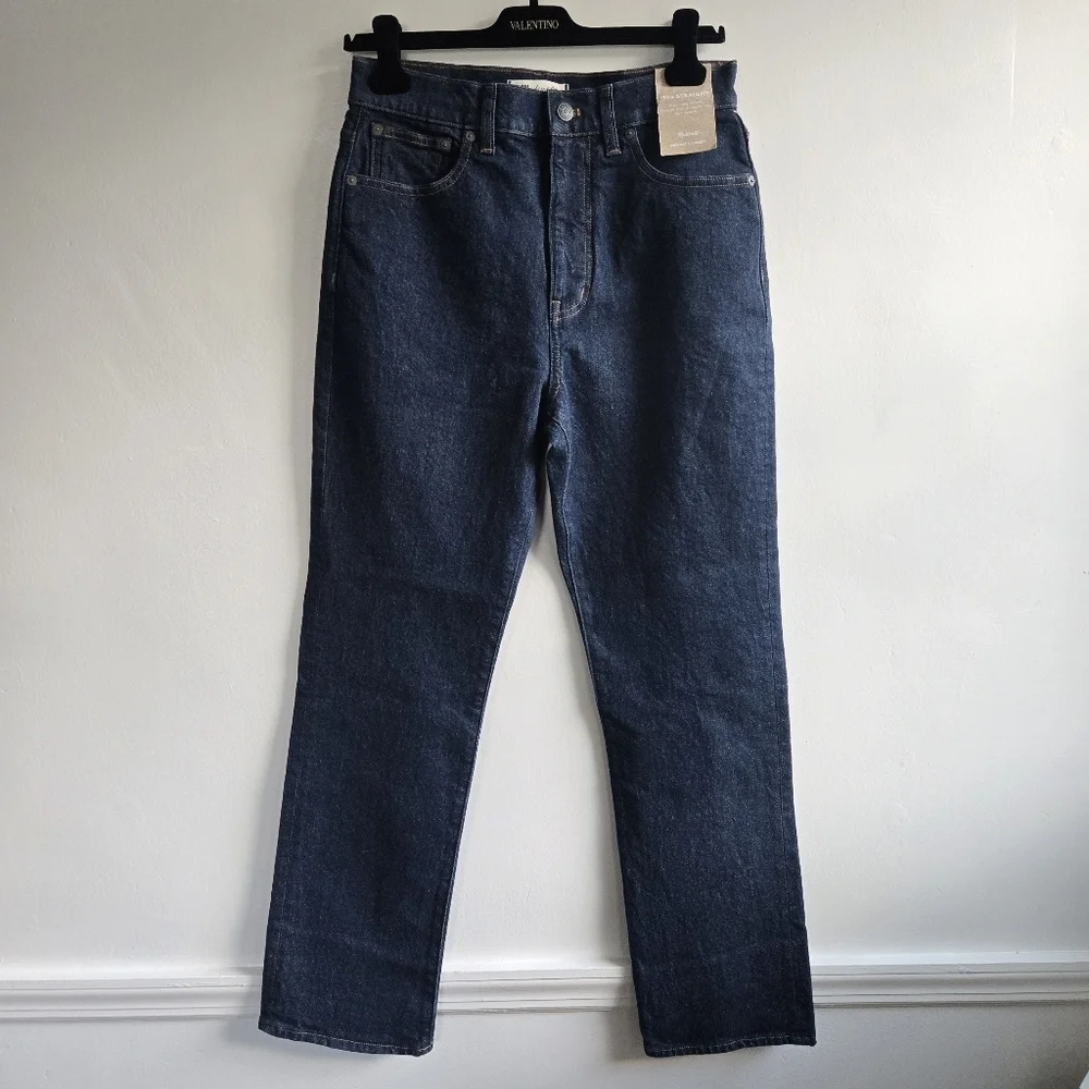 New Madewell The '90s Straight High Rise Norman Wash Jeans Size 28 NWT - Picture 6 of 11